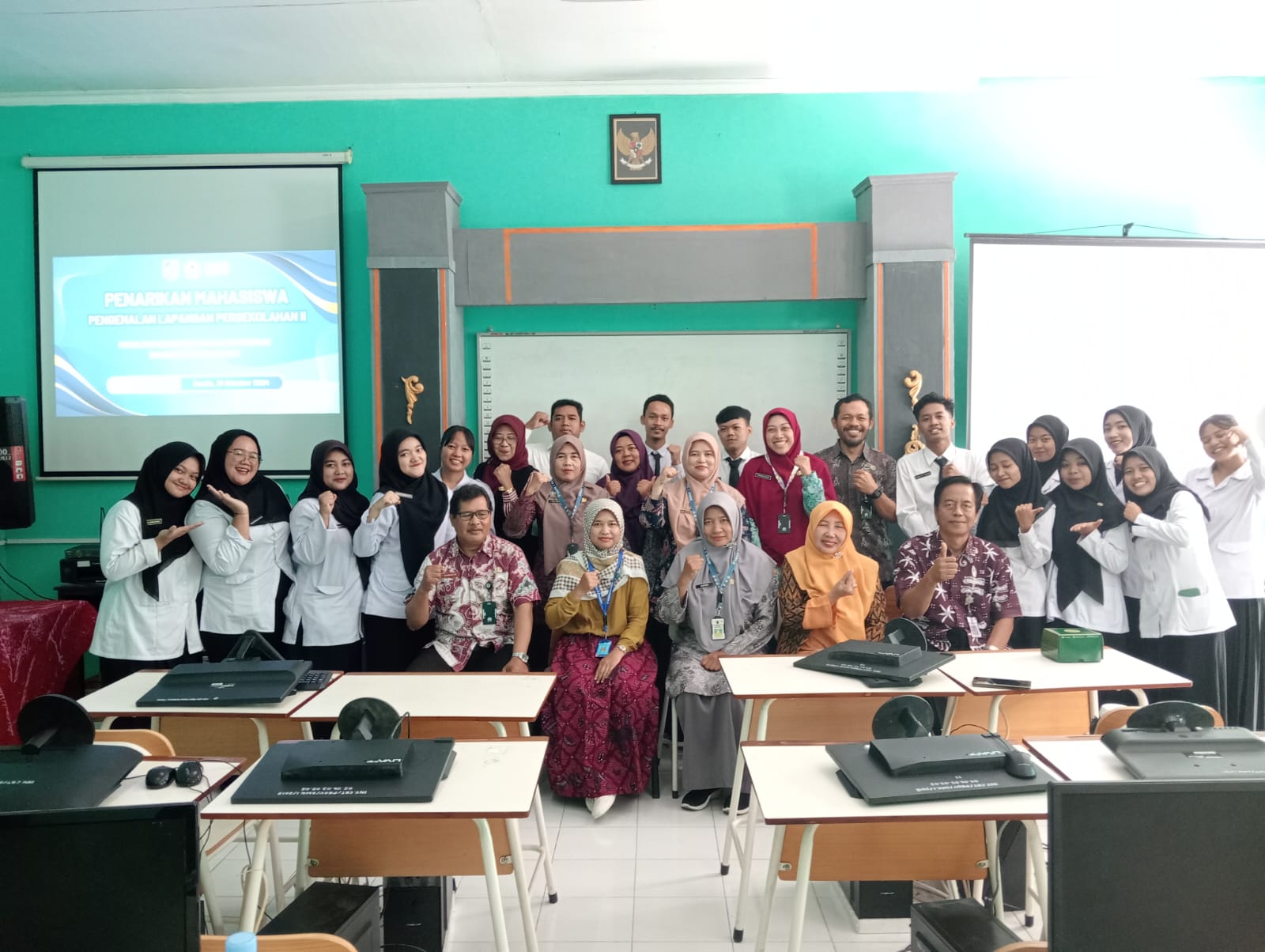 Penarikan Mahasiswa P2LP UNIPMA di SMKN 1 Jiwan